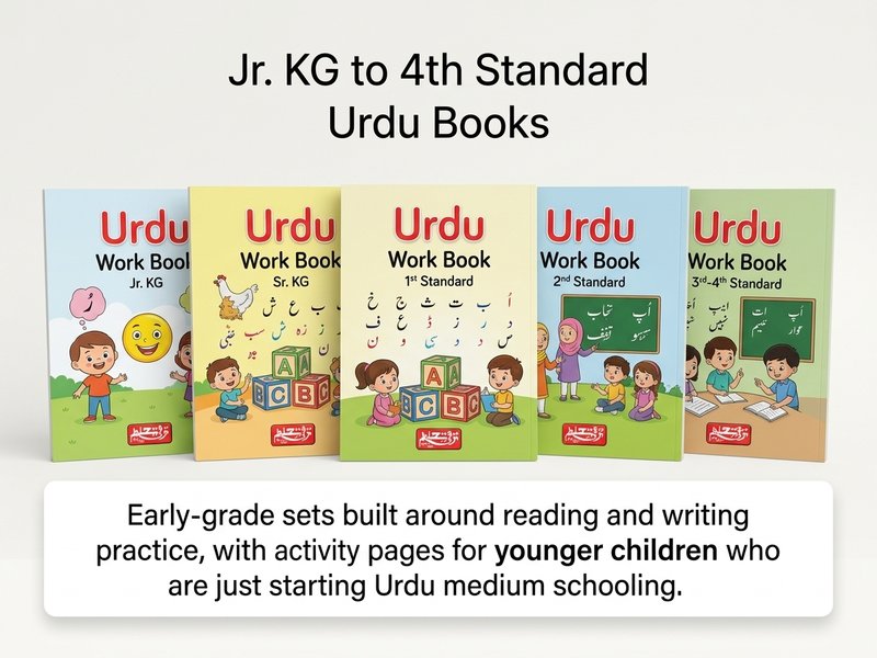 Jr. KG to 4th Standard Urdu Books - Taraqqui-e-Taleem